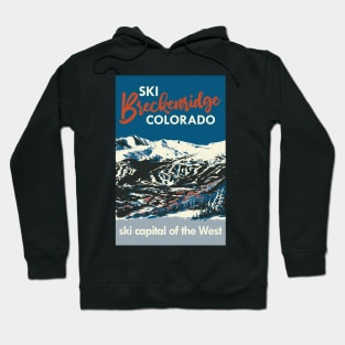 Breckenridge Vintage Ski Poster Hoodie
